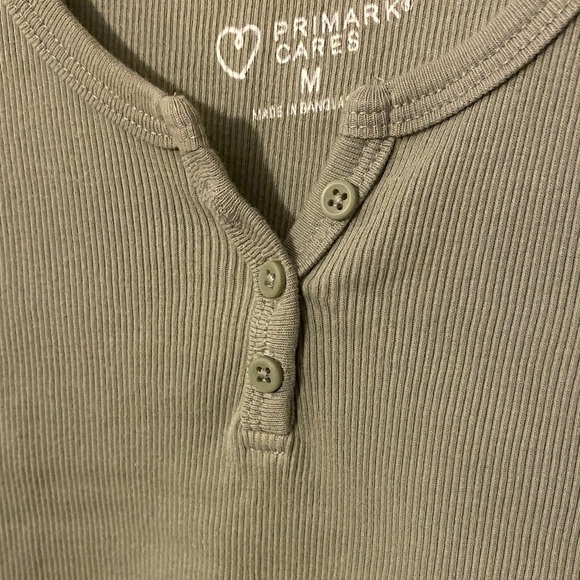 Primark Sage Ribbed Tank Top - Picture 4 of 5